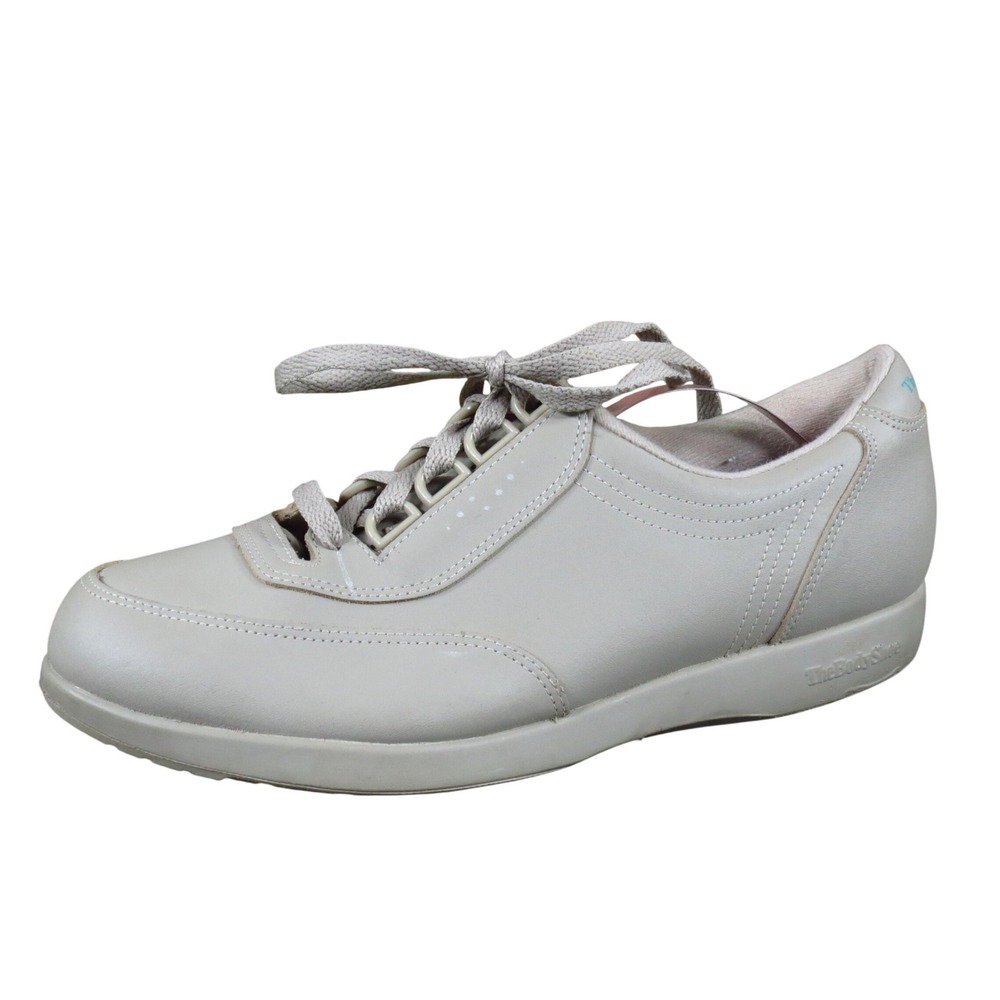Hush Puppies‎ The Body Shoe Women Walking Shoe Size 9.5 M Athletic Taupe Leather